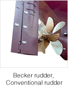 Becker rudder, Conventional rudder